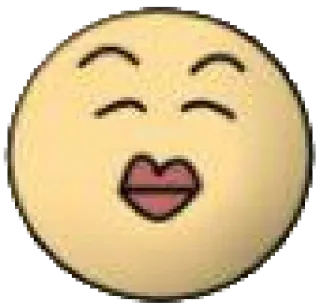 😍 emoji, face, kiss, expression, smiley telegram sticker
