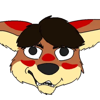 😑 Furry, Kartun, Binatang, Antropomorfik, Rubah, Karakter whatsapp sticker