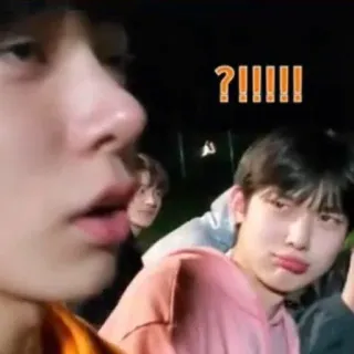 ❓ ?!!!!!! question, expression, kpop, réaction, gens telegram sticker