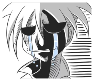 😓 Anime, Pleurs, Triste, Manga, Émotion, Larmes telegram sticker