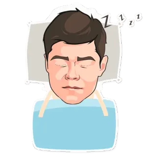 🌜 sleeping, sleepy, zzz, bed, pillow, relaxing telegram sticker
