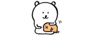 👑 cute, bear, dog, kawaii, animal, sticker telegram sticker