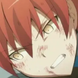 🙂 Anime, Ferido, Personagem, Cabelo Ruivo telegram sticker