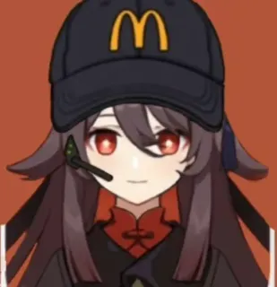 🙂 Hu Tao Genshin Impact Anime, Genshin Impact, Hu Tao, McDonalds, Videospiel whatsapp sticker