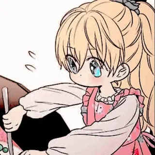 🍼 动漫, 角色, 女孩, 儿童, 烹饪, 围裙, 可爱, 卡哇伊 whatsapp sticker