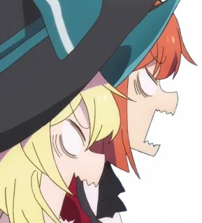 😱 anime, shocked, screaming, surprise, cartoon telegram sticker