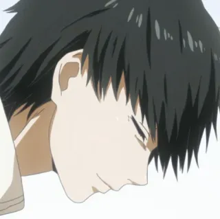 🇦🇴 Anime, Uomo, Faccia, Espressione telegram sticker