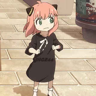 😒 Anya Forger Spy x Family Dice44 anime, spy x family, anya forger, carino, personaggio telegram sticker