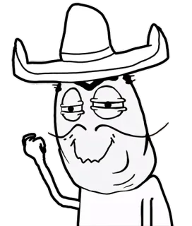 👩‍🌾 meme, sombrero, trollface whatsapp sticker