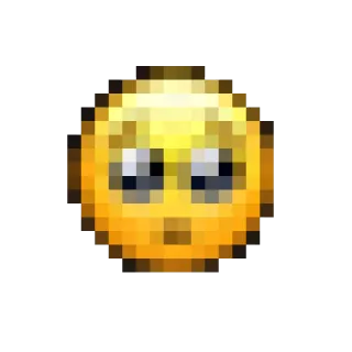 🥺 emoji, emoticon, face, pixelated telegram sticker