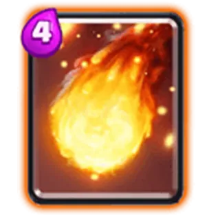 💛 Clash Royale fireball, game, spell, card, magic telegram sticker
