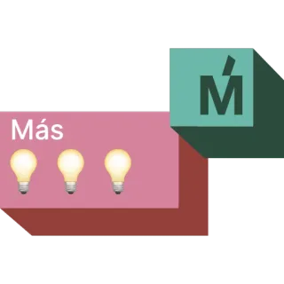 🙋 Más lampadine, idee, altro, spagnolo, simbolo telegram sticker