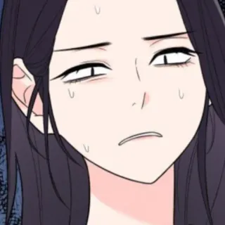 😩 Anime, Autocollant, Femme, Mème telegram sticker