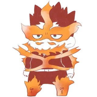 😐 Anime, Cartoon, Flamme, Kunst, Figur telegram sticker