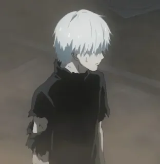 ♠️ Ken Kaneki Tokyo Ghoul Anime, Ghoul, Weißes Haar, Ken Kaneki, Tokyo Ghoul, Manga whatsapp sticker