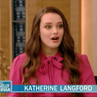 🦋 Katherine Langford KATHERINE LANGFORD attrice, celebrità, ritratto, donna whatsapp sticker