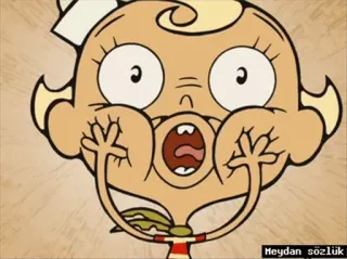 🙀 Meydan sözlük Desenho animado, Expressão, Medo, Surpresa whatsapp sticker