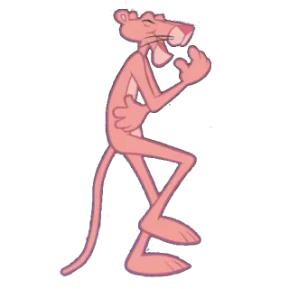 😂 Pink Panther cartoon, pink, panther, character, animation telegram sticker