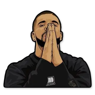 🛐 Drake เดรก, นักดนตรี, แร็ปเปอร์, นักร้อง, คนดัง telegram sticker