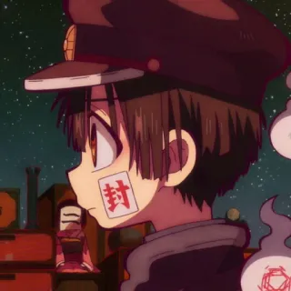 🕊 Hanako-kun Toilet-bound Hanako-kun 封 anime, manga, japanese, character, supernatural, ghost telegram sticker