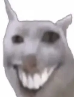 😁 animal, mème, bizarre, créature, drôle, chat, art numérique telegram sticker