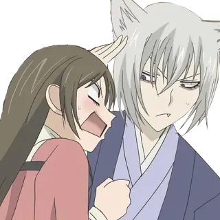 😡 Anime, Manga, Rubah, Gadis, Karakter, Lucu, Kawaii, Ilustrasi telegram sticker