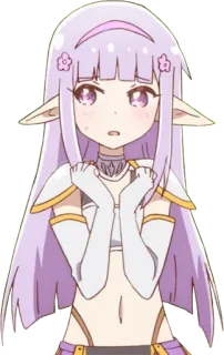 😓 Anime, Elf, Süß, Mädchen, Fantasy whatsapp sticker