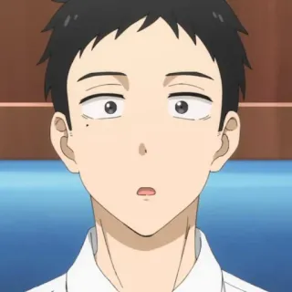 ❓ Anime, Männlich, Charakter, Ausdruck, Schockiert, Überrascht telegram sticker