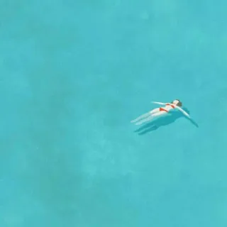 🏊 swimming, water, woman, relaxation, summer, vacation whatsapp sticker