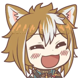 😄 Anime, Dibujos animados, Kawaii, Chibi, Lindo, Fanart telegram sticker