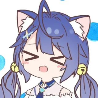 🥺 Anime, Katzenmädchen, süß, Chibi, Cartoon telegram sticker