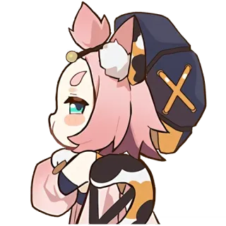 🌸 Diona Genshin Impact anime, video game, cat, genshin impact, diona, kawaii, cute telegram sticker