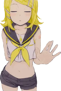😘 Rin Kagamine Anime, Ragazza, Kagamine Rin, Vocaloid whatsapp sticker