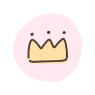 💓 Krone, rosa, kawaii, süß, Prinzessin, Königin, Royalty whatsapp sticker