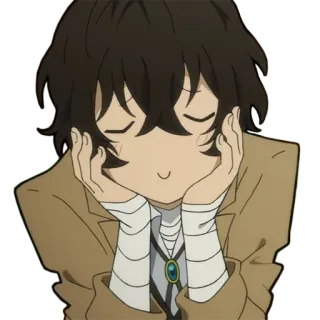 ☺️ Dazai Osamu Bungou Stray Dogs Anime, Manga, Dazai Osamu, Bungo Stray Dogs, Personaggio telegram sticker