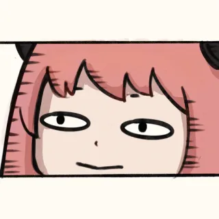 😶 Anya Forger Spy x Family Anime, Cartoon, Lustig, Meme, Spy x Family, Anya, Forger telegram sticker