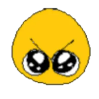 😡 Emoji, Wütend, Gelb, Gesicht telegram sticker