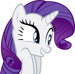 😄 Rarity My Little Pony пони, единорог, мультфильм, лошадь, Рарити, МЛП telegram sticker