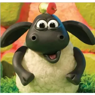 🐑 Shaun the Sheep mouton, dessin animé, animal, animé, ferme telegram sticker