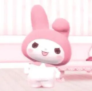 🦕 My Melody My Melody, Sanrio, personagem, fofo, kawaii, rosa whatsapp sticker