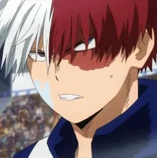 🥢 Shoto Todoroki My Hero Academia Anime, Postać, Shoto Todoroki, My Hero Academia telegram sticker