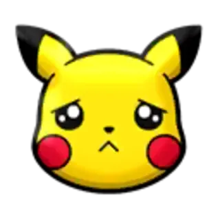 ☹️ Pikachu pokemon, pikachu, sad, anime, cartoon, sticker telegram sticker
