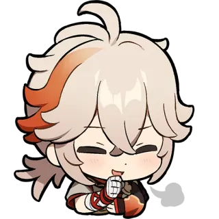 💨 Kaedehara Kazuha Genshin Impact Anime, Genshin Impact, Kaedehara Kazuha, Chibi, Sticker telegram sticker