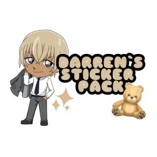 🍁 DARREN'S STICKER PACK sticker, pack, personalizado, nome, fofo telegram sticker