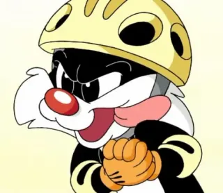 🧃 Sylvester Looney Tunes dessin animé, chat, Sylvestre, Looney Tunes, personnage, animal, mignon telegram sticker
