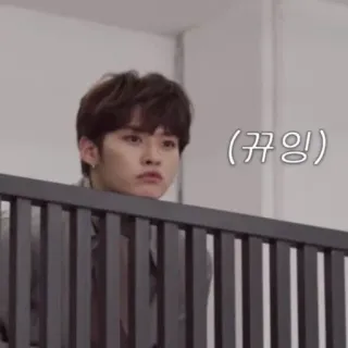 🤔  (뀨잉) kpop, espressione, carino, meme telegram sticker