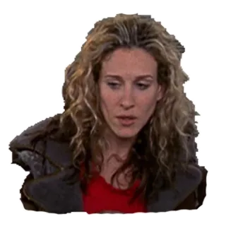😕 Carrie Bradshaw Sex and the City tv, show, sjp, carrie, bradshaw, woman telegram sticker