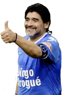👍 Diego Maradona football, football, pouce levé, athlète, sport, Maradona, Argentine whatsapp sticker