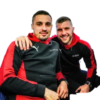 👬 AC Milan, Jogadores de futebol, Esportes, Futebol, Atletas telegram sticker