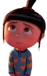 😟 Agnes Despicable Me agnes, ich einfach unverbesserlich, cartoon, süß, mädchen, pyjama, animiert telegram sticker